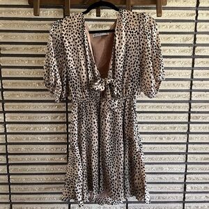 Hello Molly Leopard Print Mini Dress